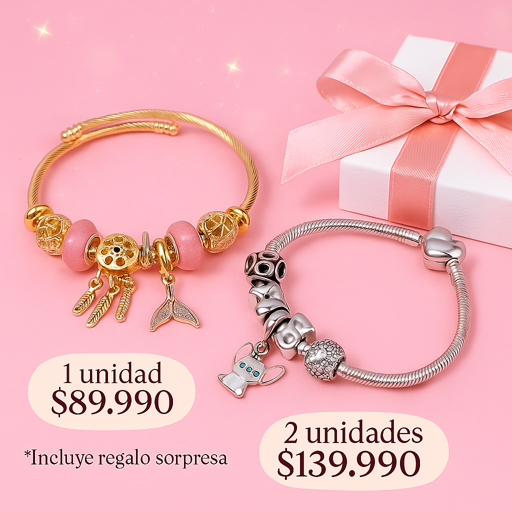 Pandora Glam 💎 CON CAJA + REGALO SORPRESA